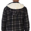 Men's Sherpa Lined Flannel Jacket with Removable Hood