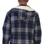 Men's Sherpa Lined Flannel Jacket with Removable Hood