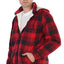 Men's Sherpa Lined Flannel Jacket with Removable Hood