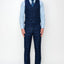 5500-BLUE-CHECKER-3PC-SLIM SIZE 34S-46S & 34R-56L & 38L-56L