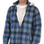 Men's Sherpa Lined Flannel Jacket with Removable Hood