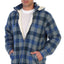 Men's Sherpa Lined Flannel Jacket with Removable Hood