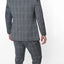 6009-GREY-CHECKER-3PC-SLIM SIZE 34S-46S & 34R-56L & 38L-56L