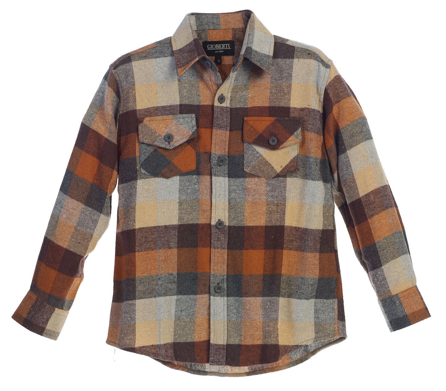 Boy's Long Sleeve Flannel Shirt