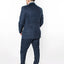 6506-NAVY-CHECKER-3PC-SLIM SIZE 34S-46S & 34R-56L & 38L-56L