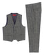 Boys 2 Piece Tweed Plaid Vest and Pants Set
