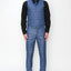 7270-BLUE-CHECKER-3PC-SLIM SIZE 34S-46S & 34R-56R & 38L-56L