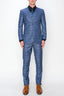 7270-BLUE-CHECKER-3PC-SLIM SIZE 34S-46S & 34R-56R & 38L-56L