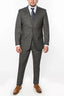 7307-GRAY-CHECKER-3PC-SLIM SIZE 34S-46S & 34R-56R & 38L-56L
