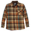 BOY'S SINGLE POCKET FLANNEL SHIRT WITH CORDUROY CONTRAST