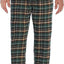 Men's Yarn Dye Brushed Flannel Pajama Pants, Elastic Waist