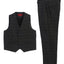 2 Piece Tweed Plaid Vest and Pants Set