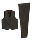 2 Piece Tweed Plaid Vest and Pants Set