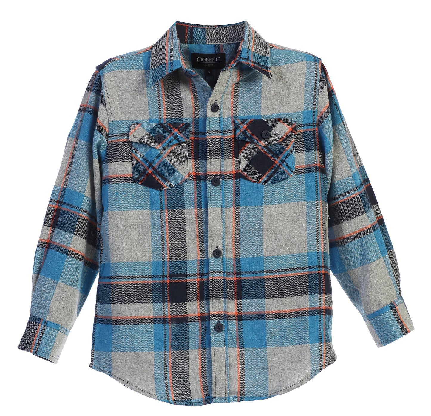 Boy's Long Sleeve Flannel Shirt