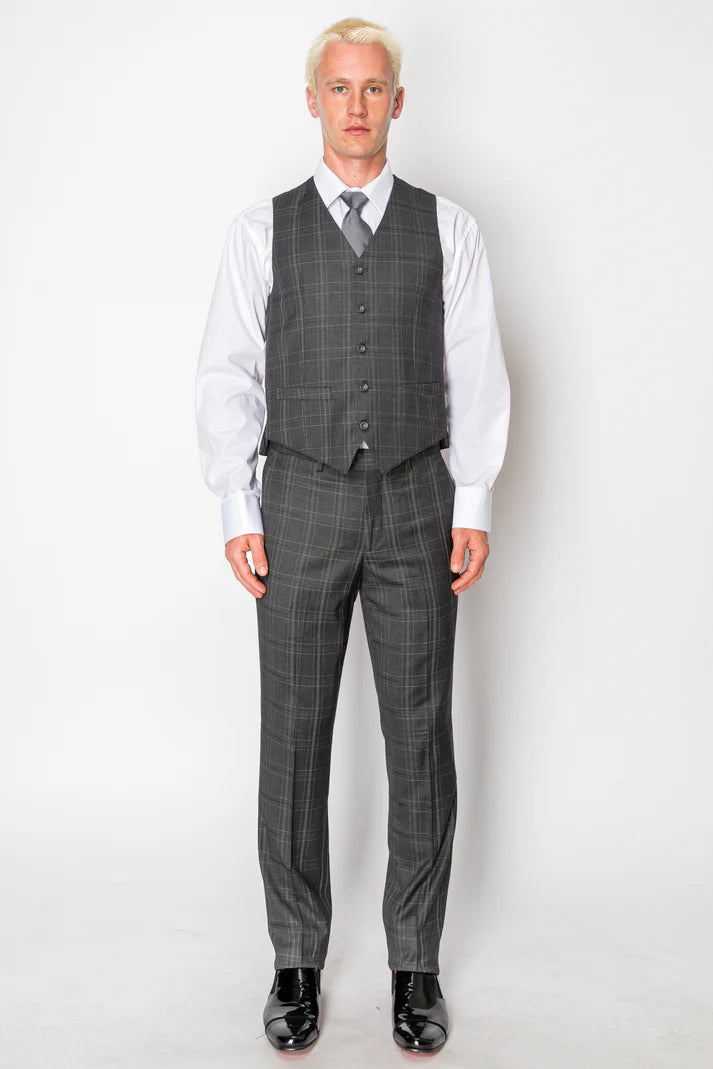 8703-CHAR -CHECKER-3PC-SLIM SIZE 34S-46S & 34R-56R & 38L-56L