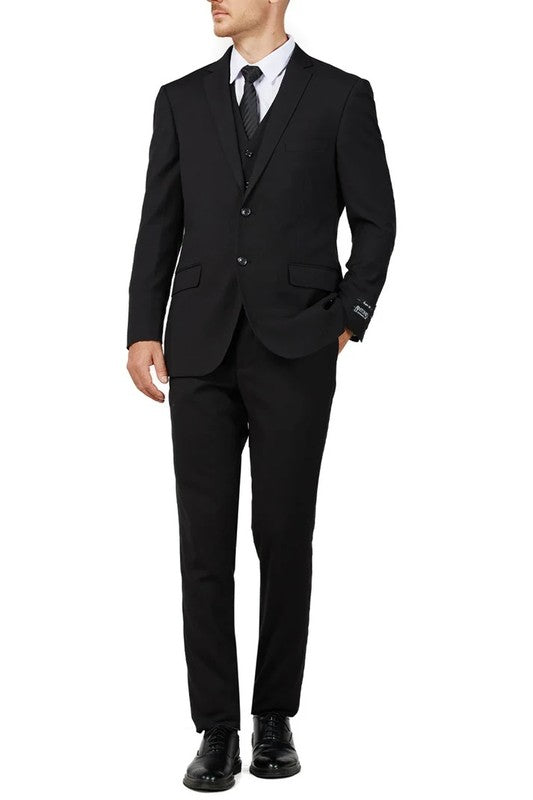 8745-CLASSIC-FIT-BLACK-3PCS-LONG-SIZE34S-46S & 34R-56R & 38L-56L