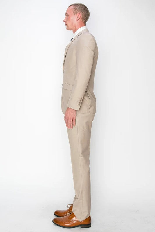 8745-CLASSIC-FIT-BEIGE-3PCS-SIZE 34S-46S & 34R-56R & 38L-56L