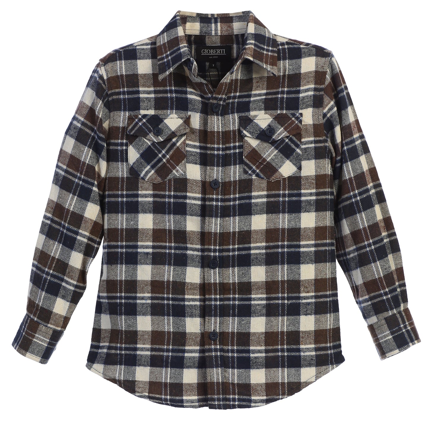 Boy's Long Sleeve Flannel Shirt