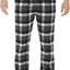 Men's Yarn Dye Brushed Flannel Pajama Pants, Elastic Waist