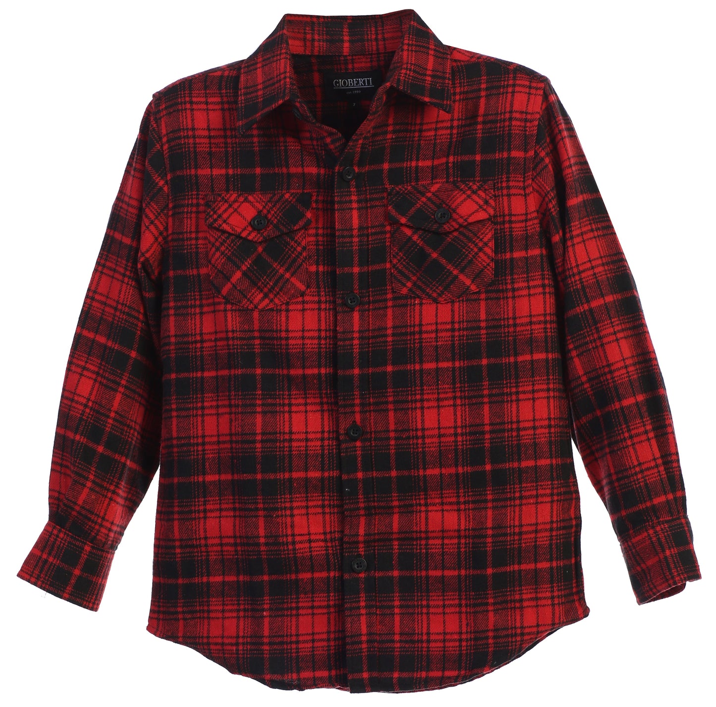 Boy's Long Sleeve Flannel Shirt