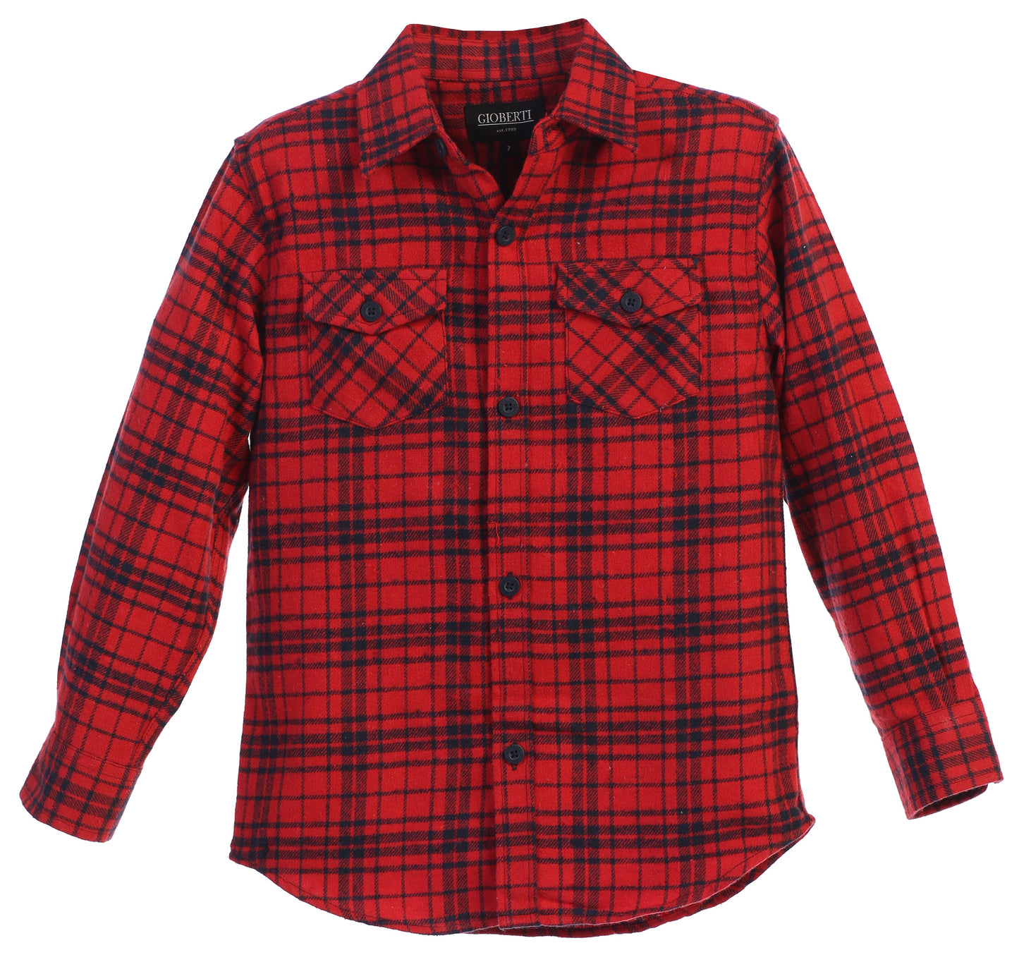 Boy's Long Sleeve Flannel Shirt