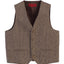 Boys 2 Piece Tweed Plaid Vest and Pants Set