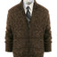 AF-1203 MEN'S CARDIGAN TWISTED FULL ZIP KNITTED SWEATER