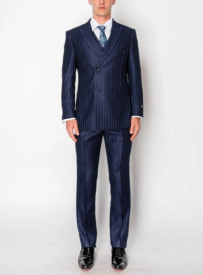 DB-1088-NAVY-DOUBLE-BREAST-SLIM-SIZE 34S-46S & 34R-56R & 38L-56L