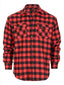 Men's Long Sleeve Plaid Flannel Shirt with pocket