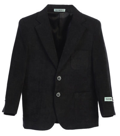 BLZ-8C Boys Corduroy Blazer Jacket SIZE 2-20 IN 5 COLORS BLACK-CAMEL-R BLUE-OLIVE-CHARCOAL