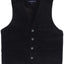 VS-83 BOYS 4 BUTTON VELVET FORMAL SUIT VEST 5 COLORS BLACK-BURGUNDY-R BLUE-NAVY-HUNTER GREEN SIZE 2-20