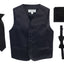 VSK4 BOYS SATIN SOLID 4 PCS SET FORMAL VEST IN 12 COLORS SIZE 8-18