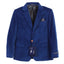 BLV-82-G Boy's Formal Velvet Blazer with SAME COLORS Buttons SIZE 2-20 IN 4 COLORS BLACK-BURGUNDY-R BLUR-NAVY