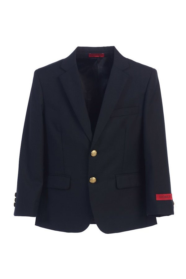 BLZ-81 BOY'S FORMAL BLAZER JACKET IN 6 COLORS GRAY-NAVY-BLACK-BURGUNDY-HUNTER GREEN-RED SIZE 2-20