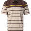 MEN'S STRIPED SHORT SLEEVE POLO WITH CHEST POCKET