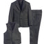 ST-27 Boys formal Charcoal SLIM FIT suit (7 pcs)
