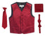 VSK4 BOYS SATIN SOLID 4 PCS SET FORMAL VEST IN 12 COLORS SIZE 2-7