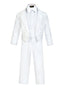 BY-008 Boys formal tuxedo with bow tie BLACK-WHITE