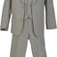 BY-013 Boys formal suit with tie (5 pcs) BLACK-NAVY-WHITE-KHAKI-GRAY-CHARCOAL