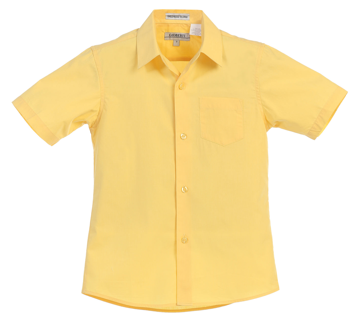 MAGEN KID'S  DS-95S- SHORT SLEEVE(BANANA,BURGUNDY,CORAL,D-GRAY,GREEN,IVORY,KHAKI,MINT,NAVY)