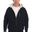 Men's Heavyweight Sherpa Lined Fleece Hoodie Jacket