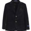 BLV-82 Boy's Formal Velvet Blazer with Designed Buttons SIZE 2-20 IN 4 COLORS BURGUNDY-BLACK-R BLUE-NAVY