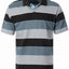 MEN'S STRIPPED SHORT SLEEVE POLO WITH CHEST POCKET