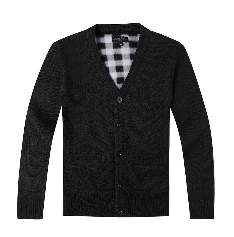 KIDS AND BOYS V-NECK BUTTON DOWN CARDIGAN SWEATER