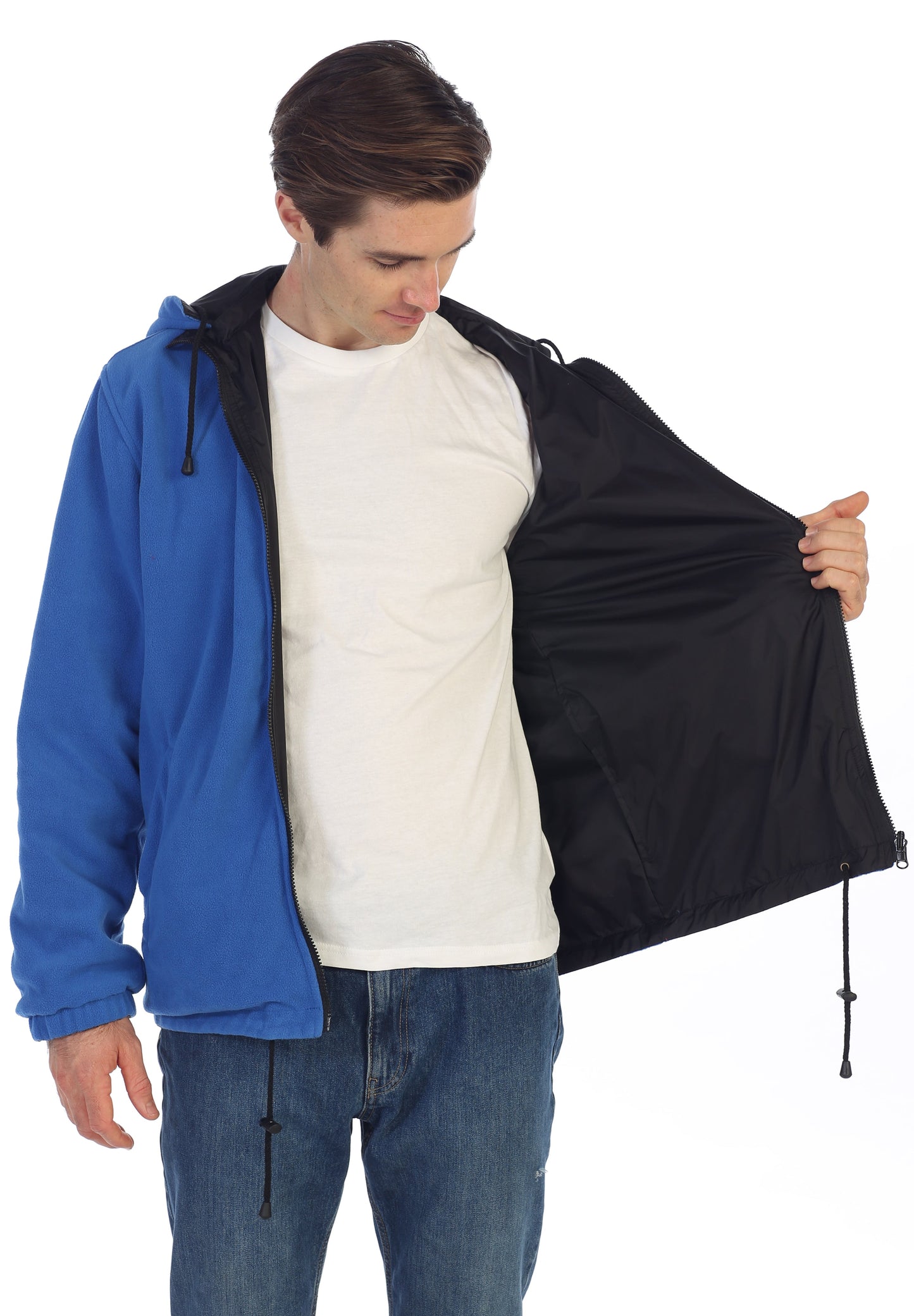 Men's Reversible Jacket with Polar Fleece Lining