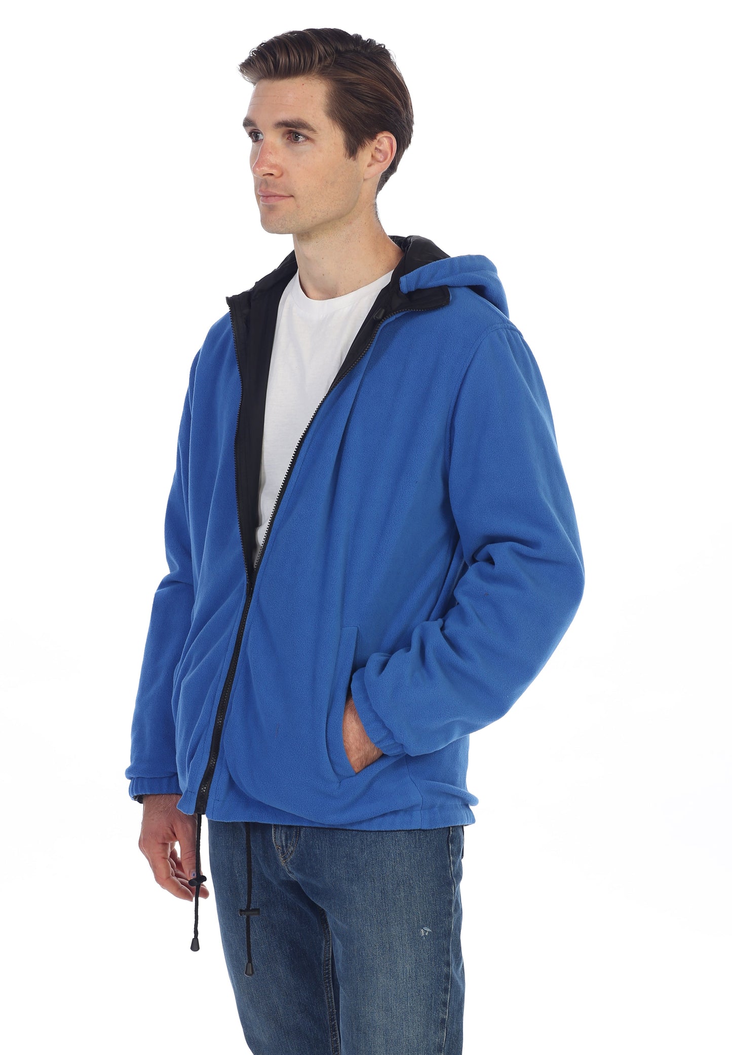 Men's Reversible Jacket with Polar Fleece Lining