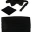 Boys' Adjustable Satin And Paisley Cummerbund Set With Formal Bow Tie and Pocket Square