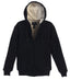 Men's Heavyweight Sherpa Lined Fleece Hoodie Jacket