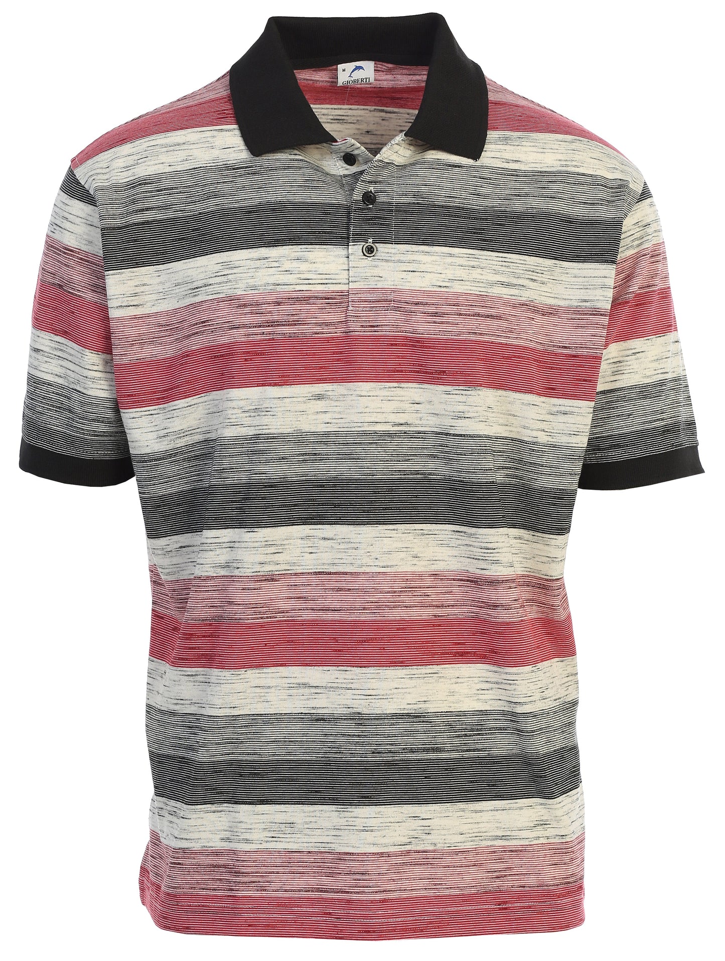 Mens Club Stripe Polo Shirt - Short Sleeve, Regular Fit, Yarn Dye