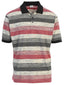 Mens Club Stripe Polo Shirt - Short Sleeve, Regular Fit, Yarn Dye